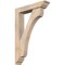 Ekena Millwork Legacy Traditional Smooth Bracket w/ Offset Brace, Douglas Fir, 5 1/2"W x 26"D x 38"H BKT0604X26X38LEC01SDF - alternate 1